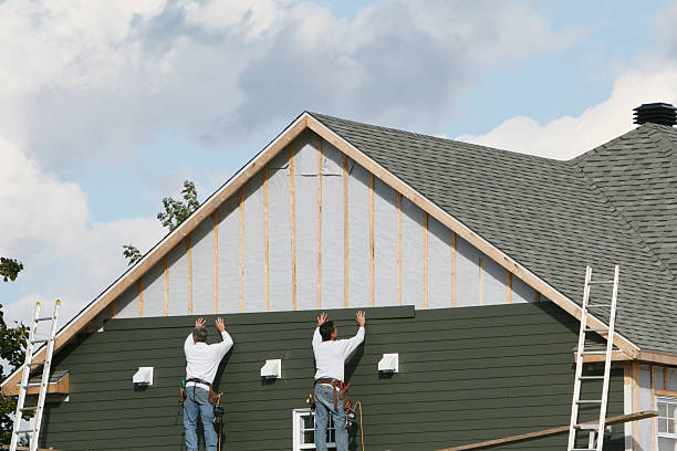 Professional Vinyl Siding technician working in Alledonia, OH